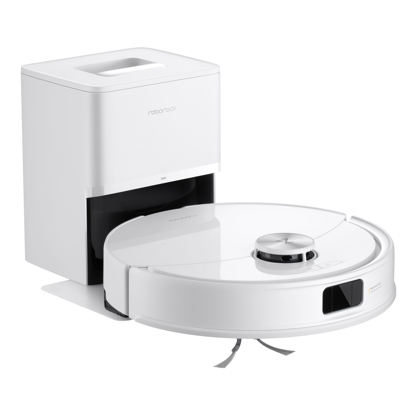 Roborock Q10 VF+ robotstøvsuger med basestasjon Hvit