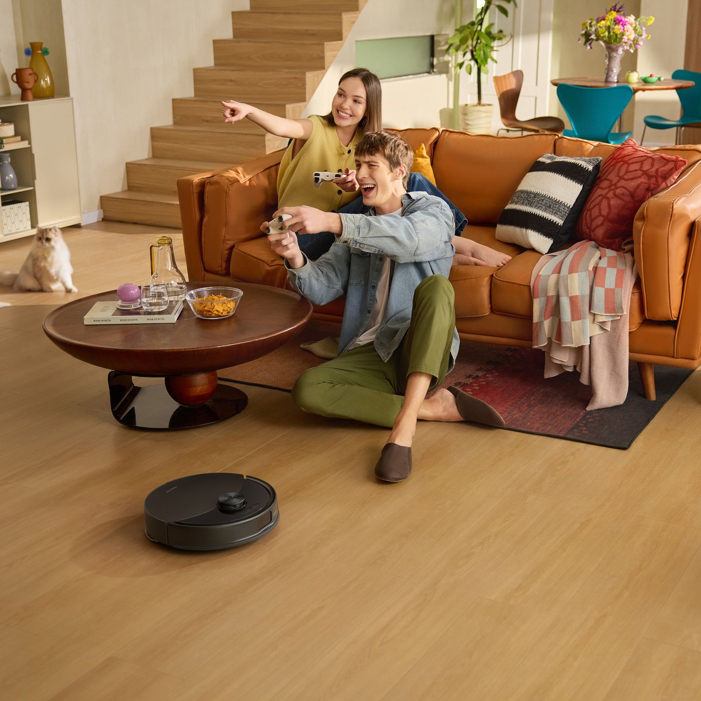 Roborock Q10 VF+ robotdammsugare med basstation Svart