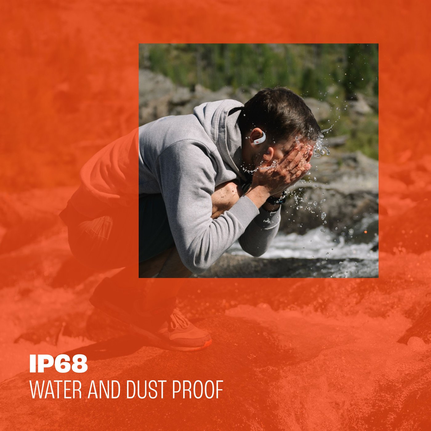 JBL Endurance Peak 4 trådløse sportshodetelefoner - svart/grå