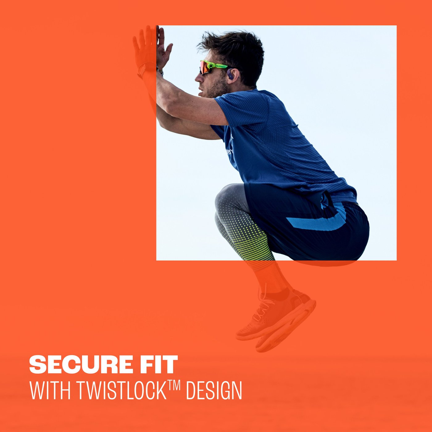 JBL Endurance Peak 4 trådløse sportshodetelefoner - svart/grå