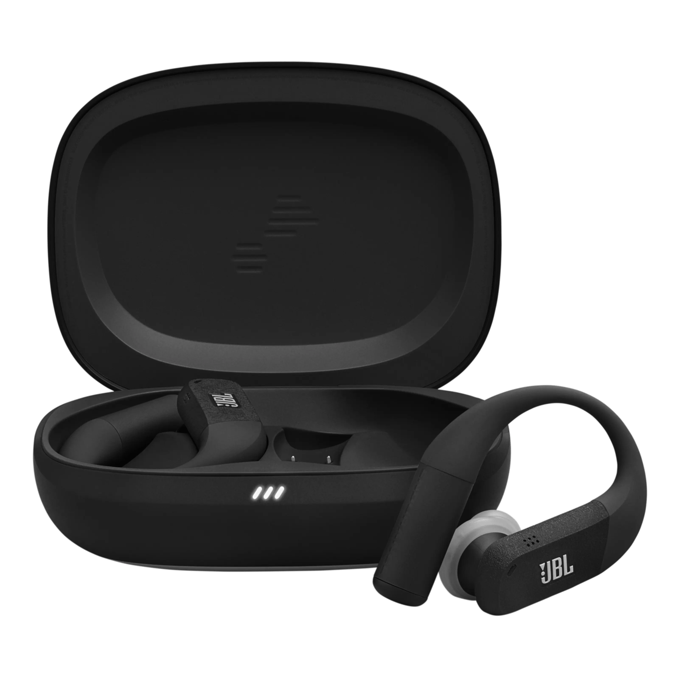 JBL Endurance Peak 4 Trådlösa sporthörlurar - svart/grå Svart/grå
