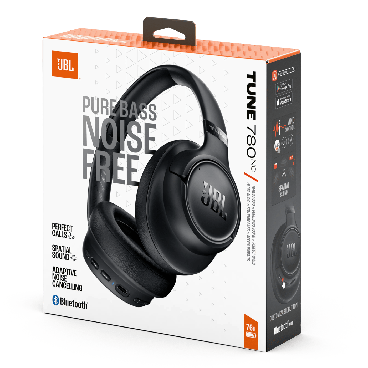 JBL Tune 780NC trådløse over-ear-hodetelefoner Svart