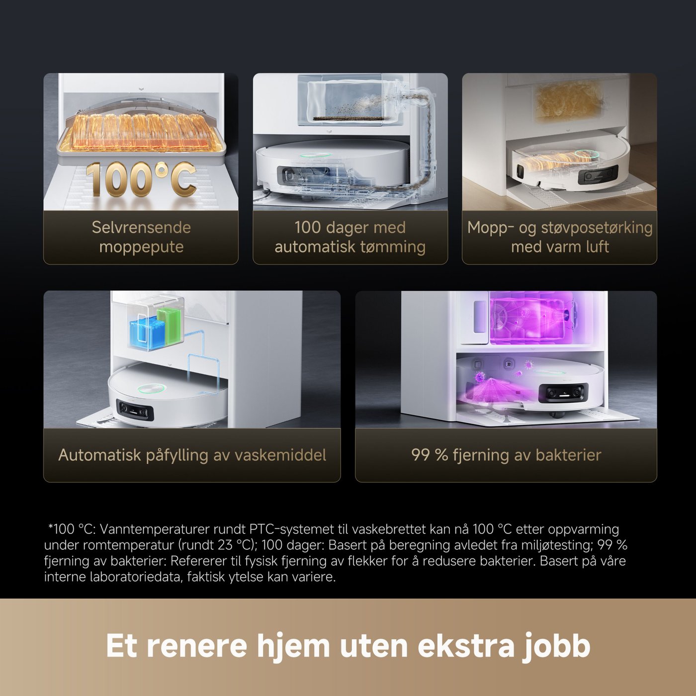 Dreame Dreame Aqua 10 Ultra Track Complete robotstøvsuger Hvit