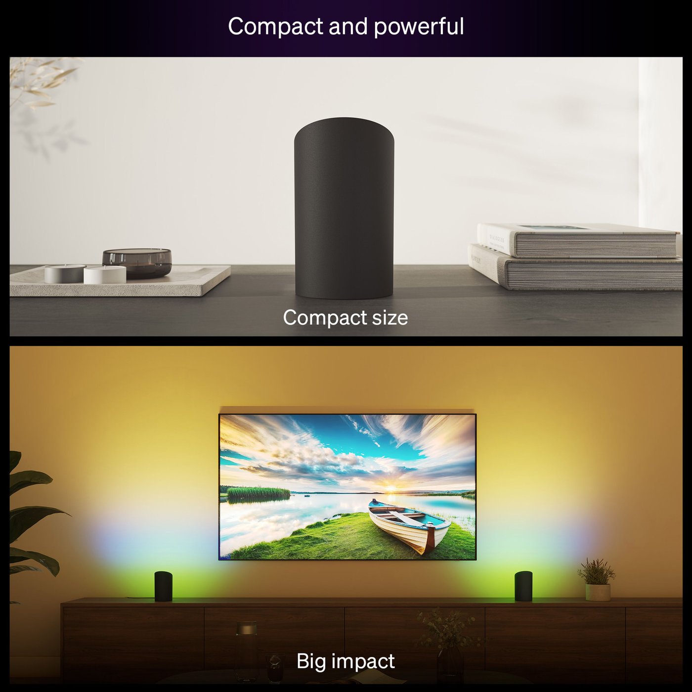 Philips Hue Play Vegglys 1-pk. Svart