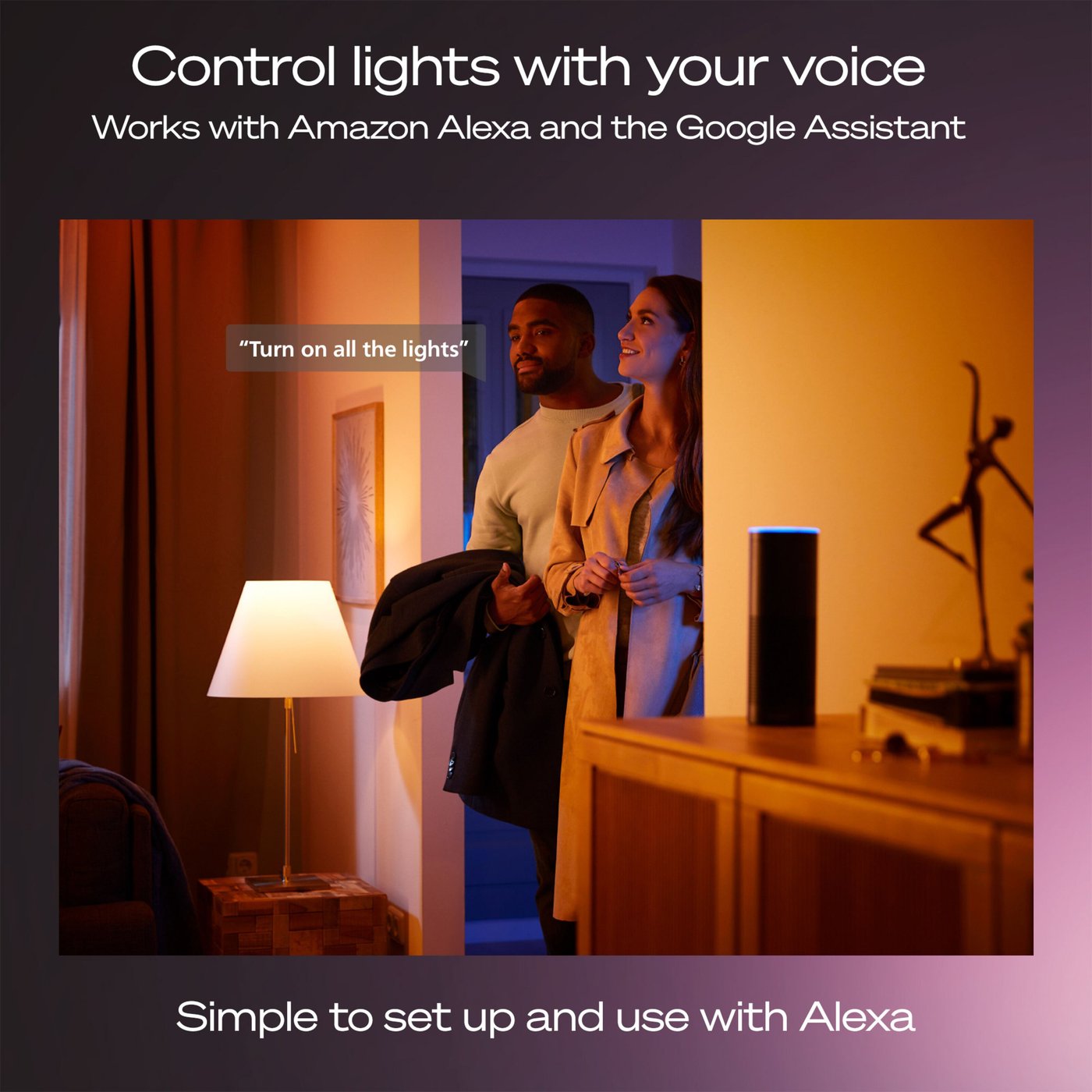 Philips Hue Startpakke Pro: 3x White & Color E27 + Dimmer + Bridge Pro