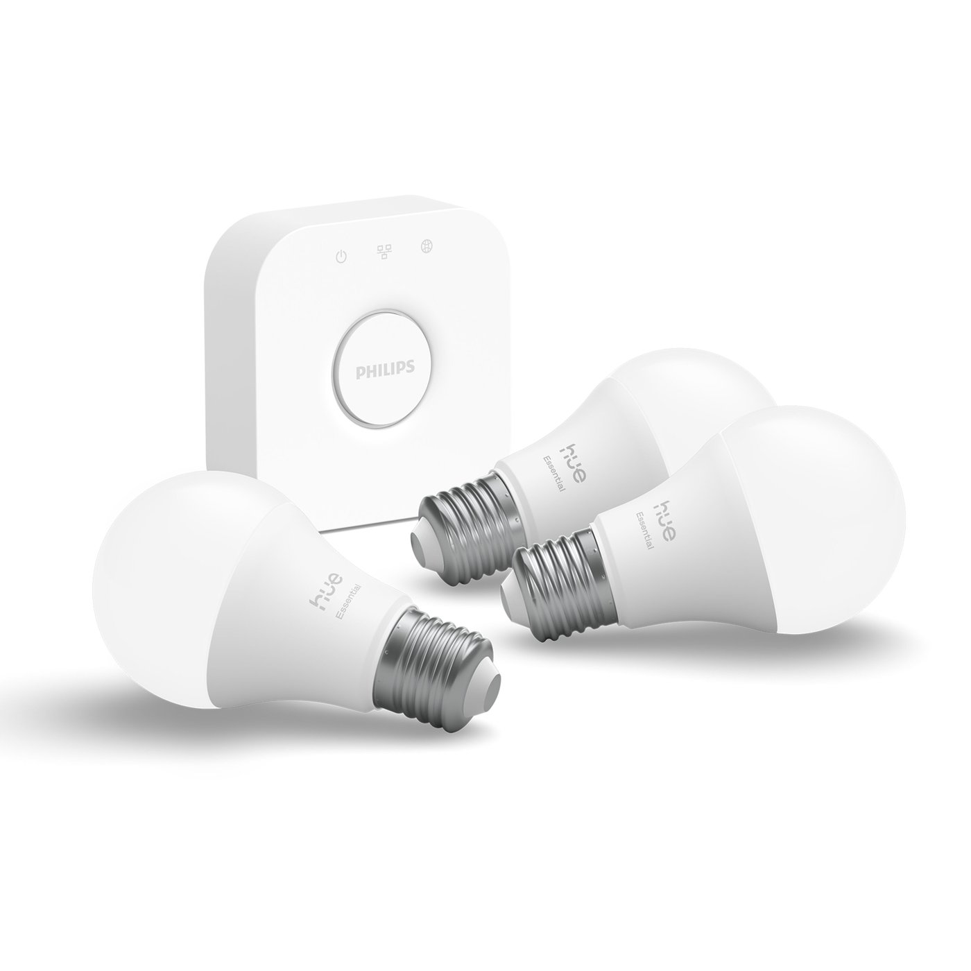 Philips Hue Startpakke Essential: 3x White & Color E27 + Bridge