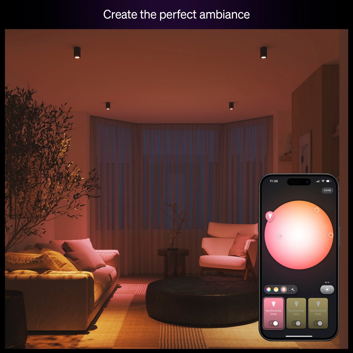 Philips Hue Essential Smart LED-lampa GU10 345 lm 1-pack