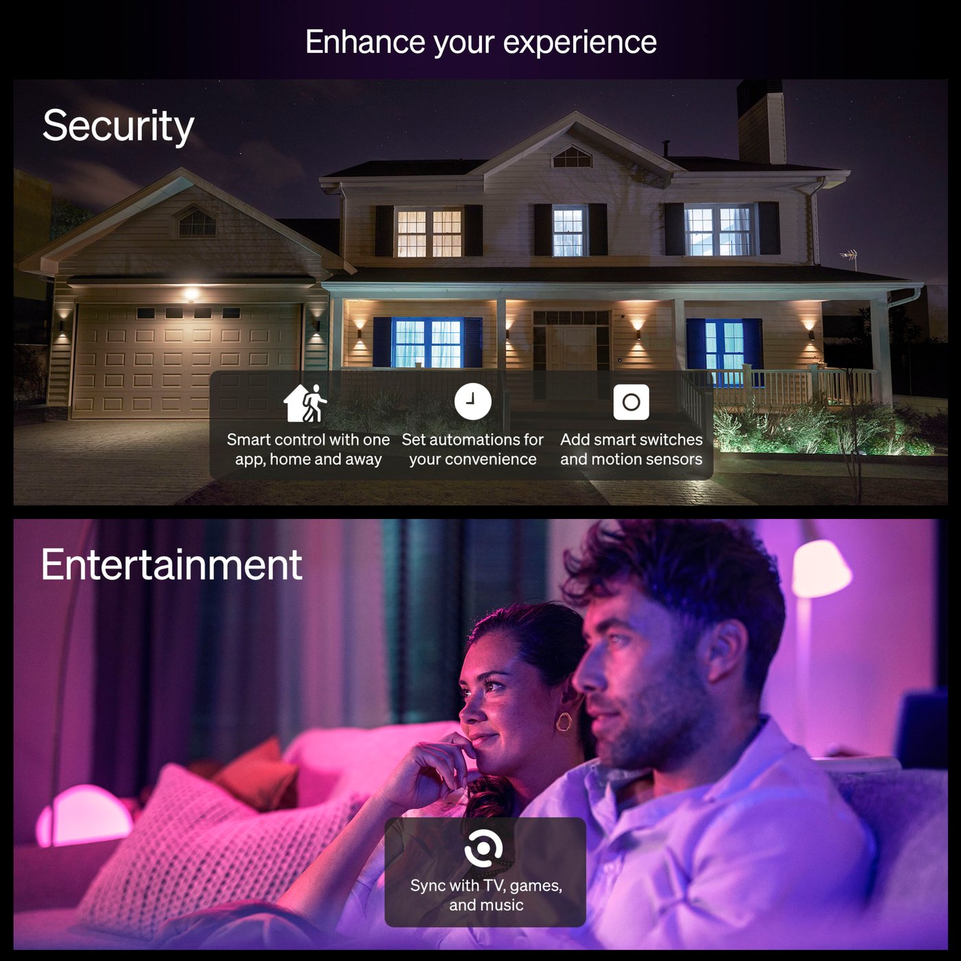 Philips Hue Essential Smart LED-pære GU10 345 lm 3-pk.