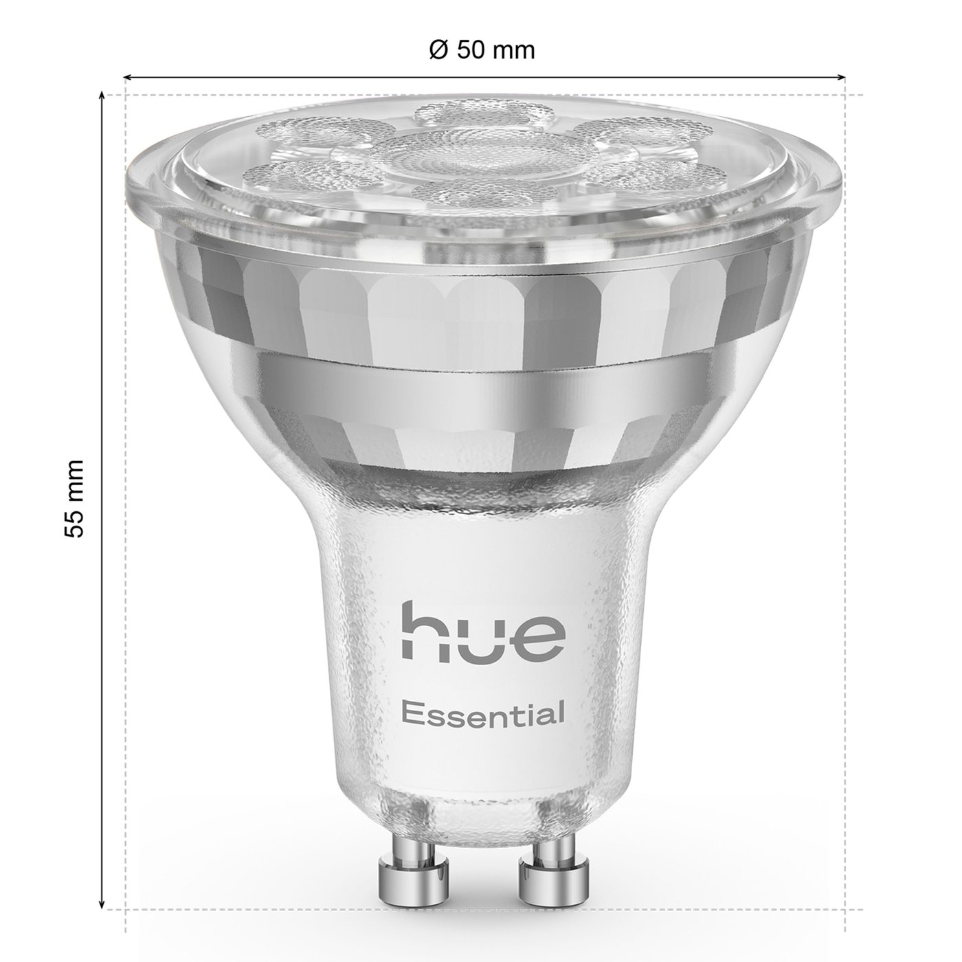 Philips Hue Essential Smart LED-pære GU10 345 lm 3-pk.