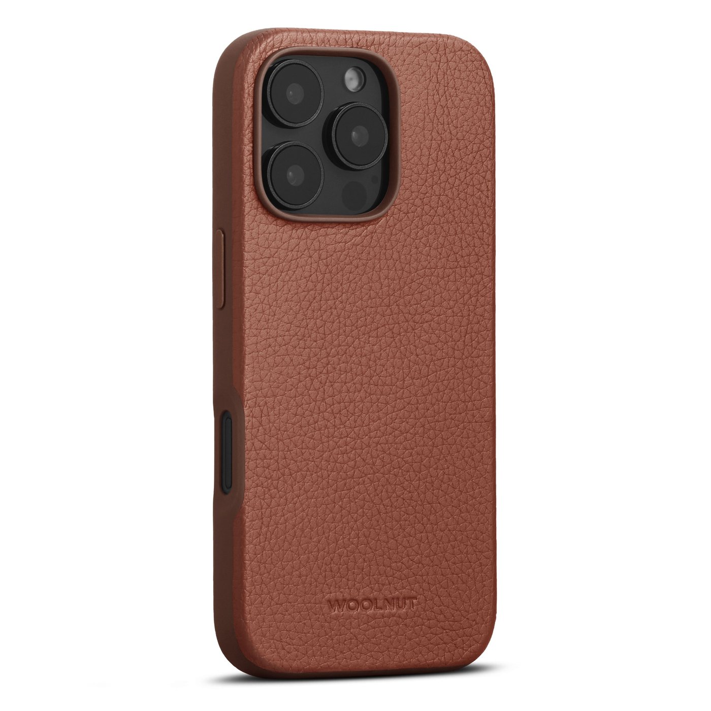 WOOLNUT WOOLNUT läderfodral för iPhone 16 Pro Cognac