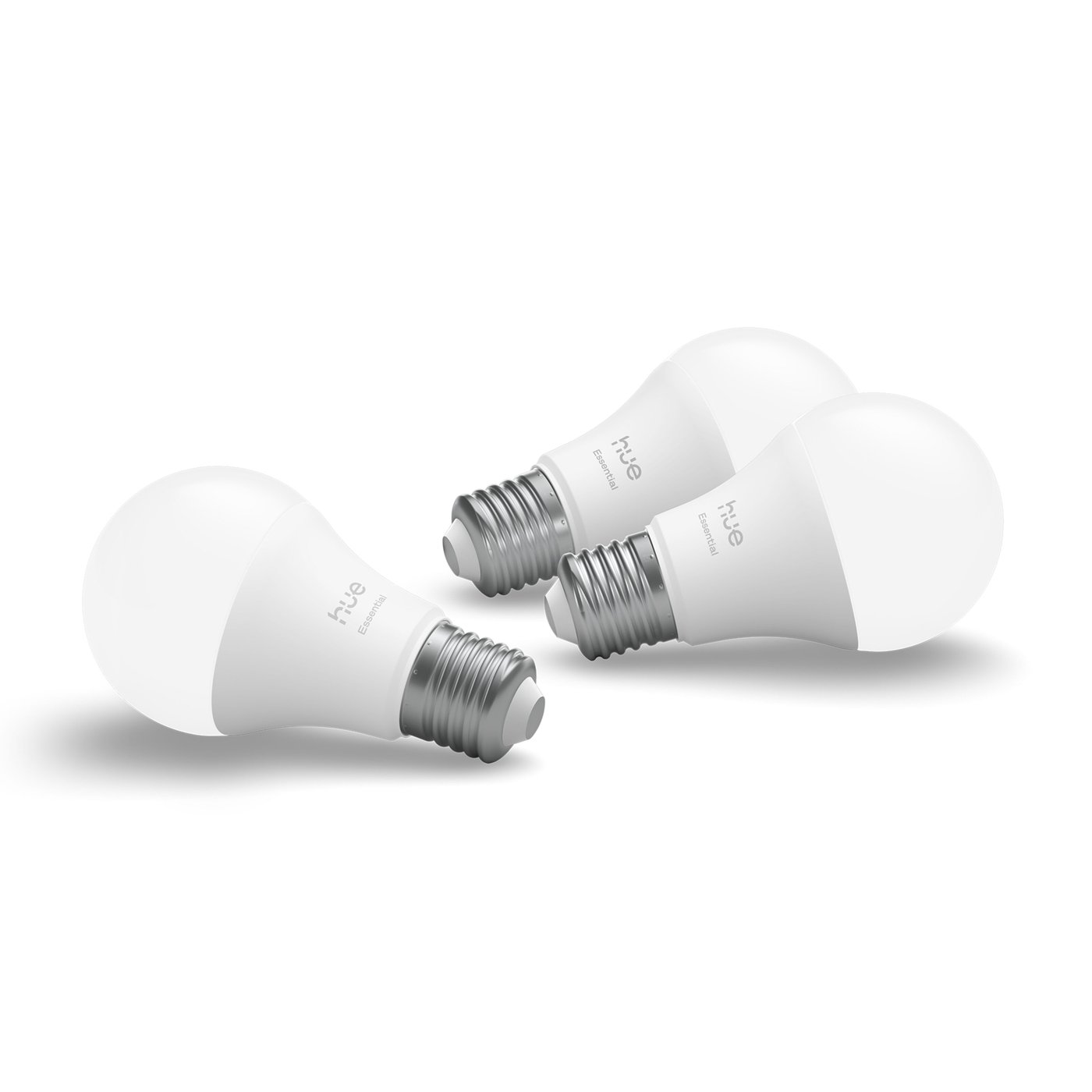 Philips Hue Essential Smart LED-pære E27 806 lm 3-pk.