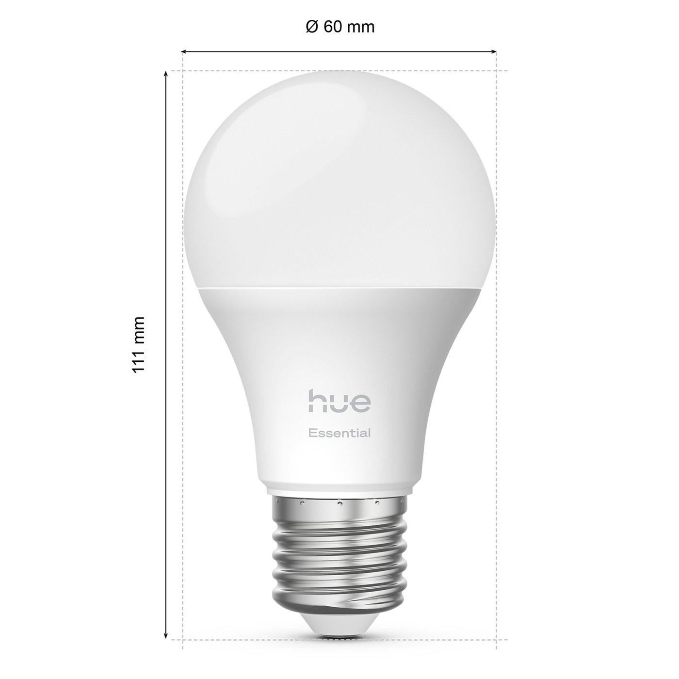 Philips Hue Essential Smart LED-pære E27 806 lm 3-pk.