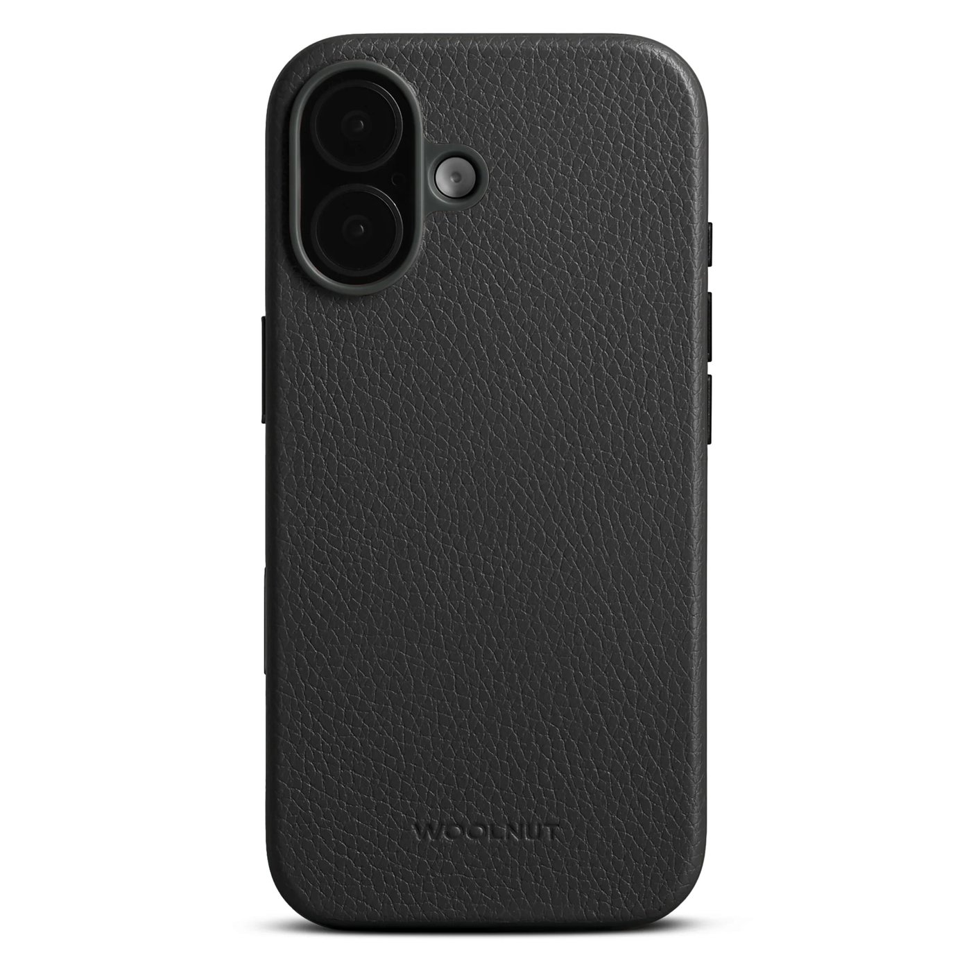 WOOLNUT läderfodral för iPhone 17 Svart