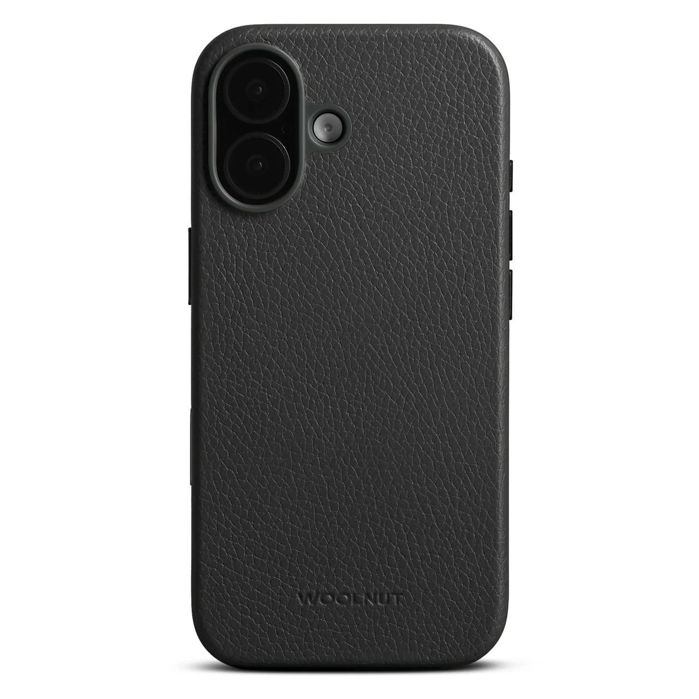 WOOLNUT Läderfodral för iPhone 17 Svart