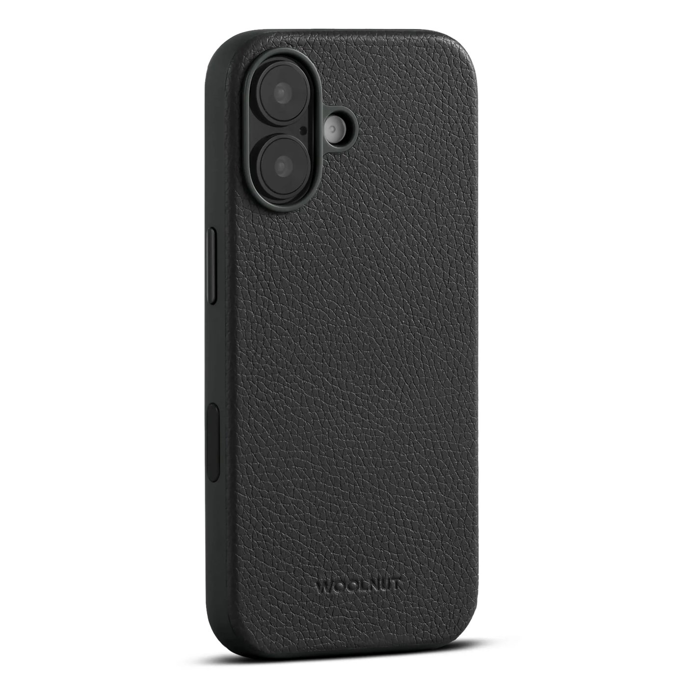 WOOLNUT Läderfodral för iPhone 17 Svart