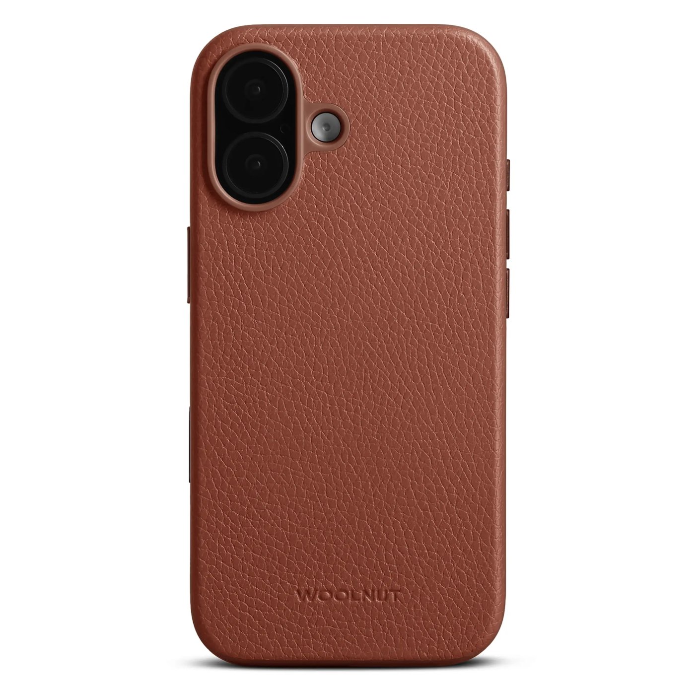 WOOLNUT Läderfodral för iPhone 17 Cognac