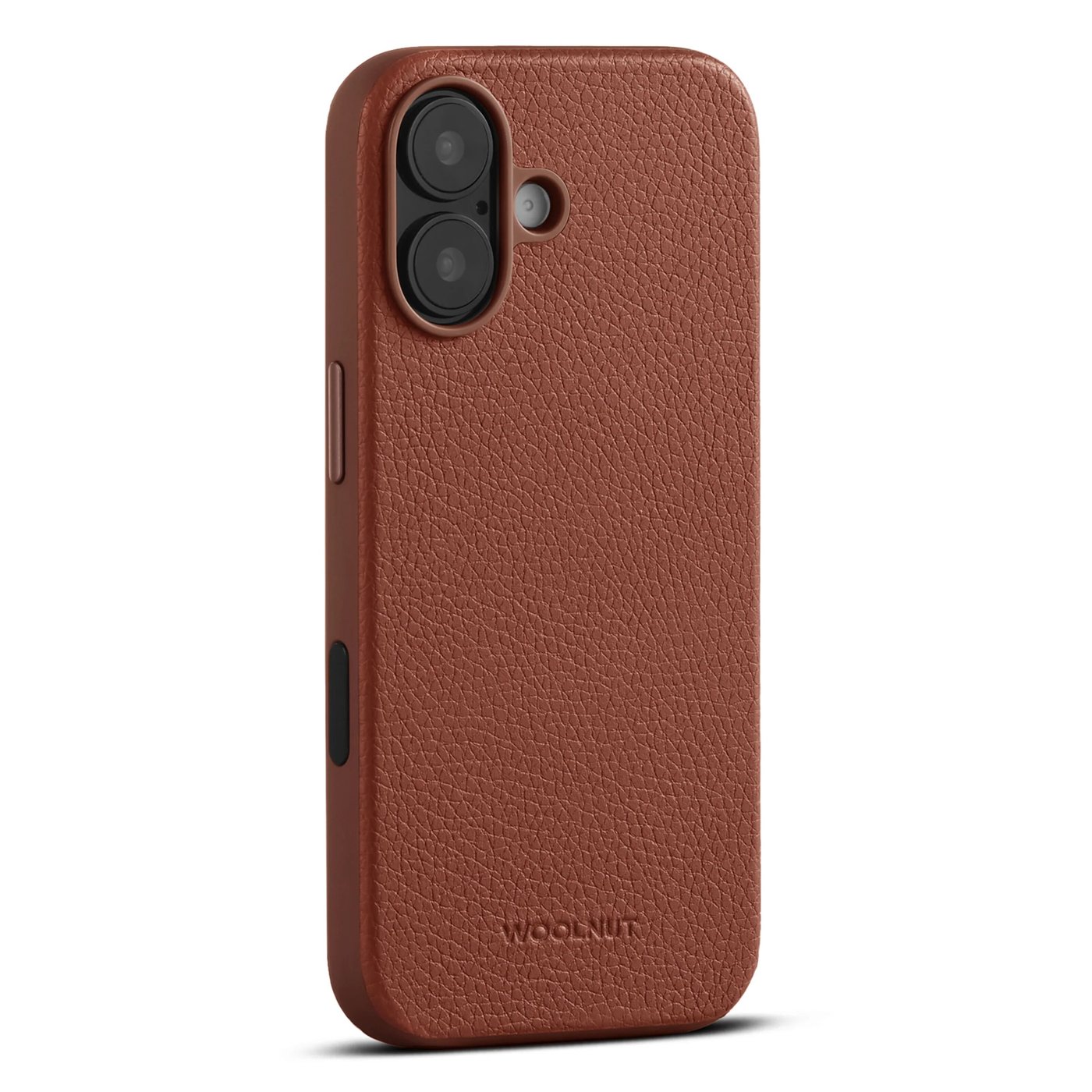 WOOLNUT Läderfodral för iPhone 17 Cognac