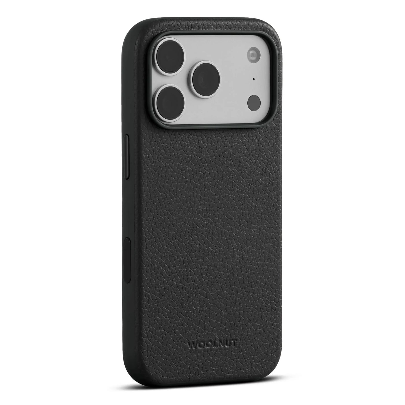 WOOLNUT Läderfodral för iPhone 17 Pro / 18 Pro Svart