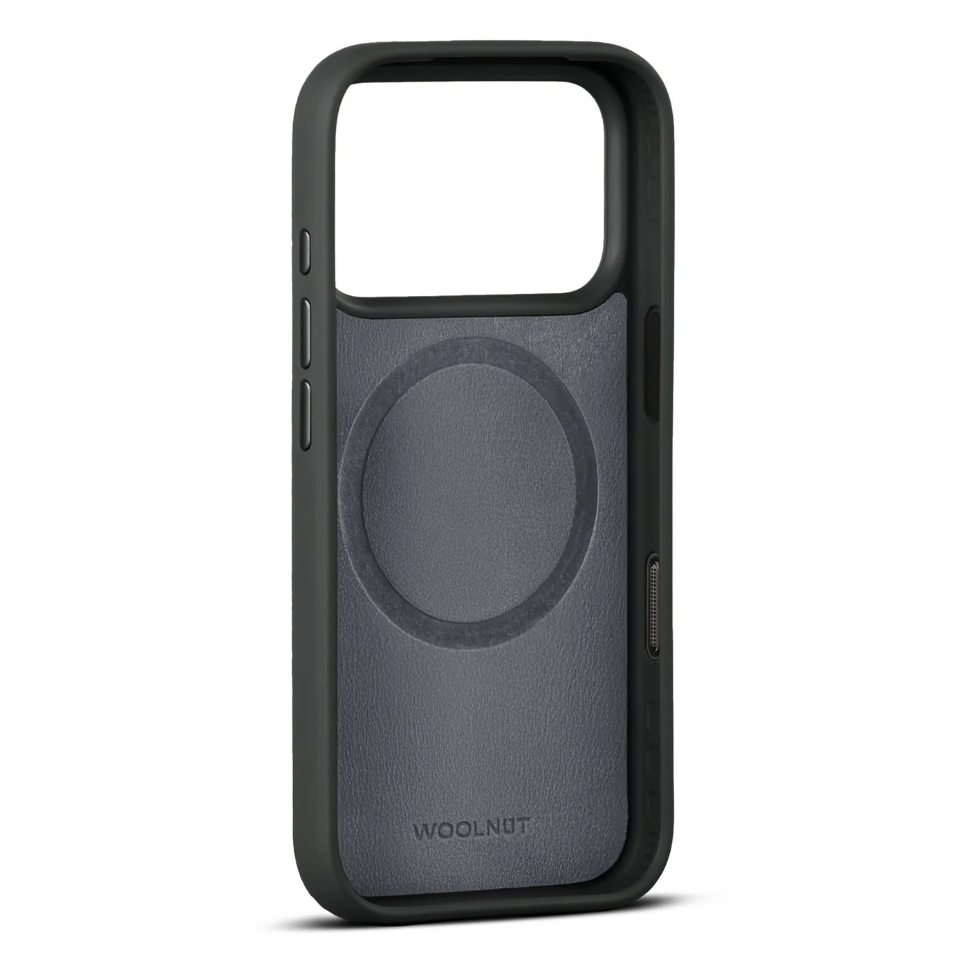 WOOLNUT Läderfodral för iPhone 17 Pro / 18 Pro Svart