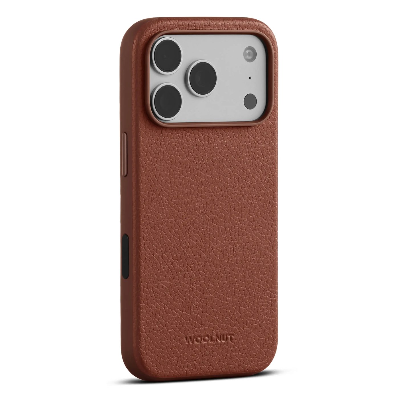 WOOLNUT Läderfodral för iPhone 17 Pro / 18 Pro Cognac