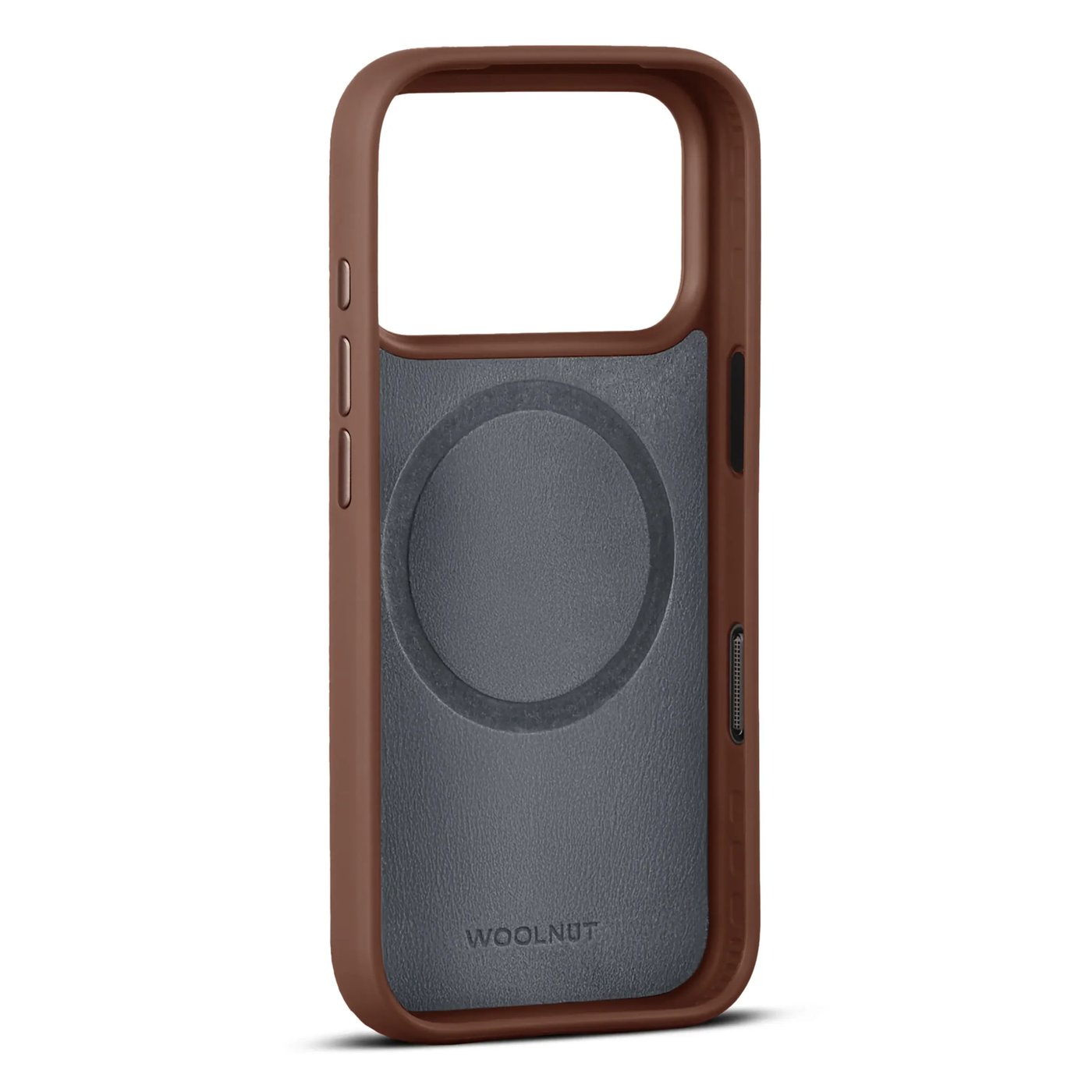 WOOLNUT Läderfodral för iPhone 17 Pro / 18 Pro Cognac