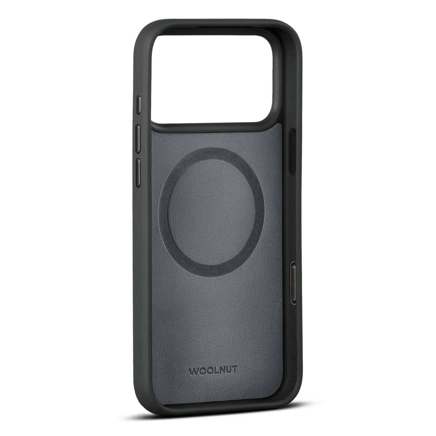 WOOLNUT Läderfodral för iPhone 17 Pro Max / 18 Pro Max Svart