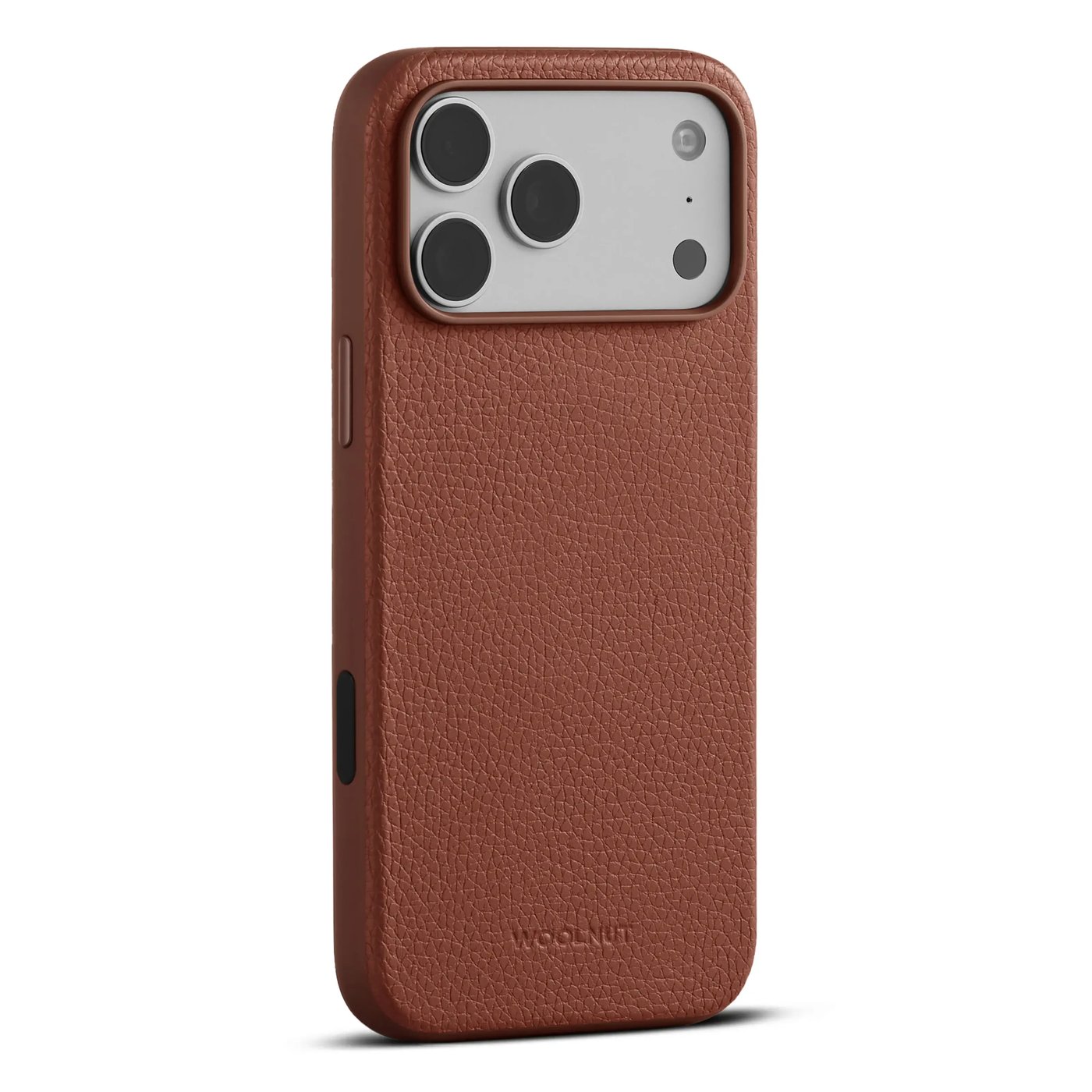 WOOLNUT Läderfodral för iPhone 17 Pro Max / 18 Pro Max Cognac