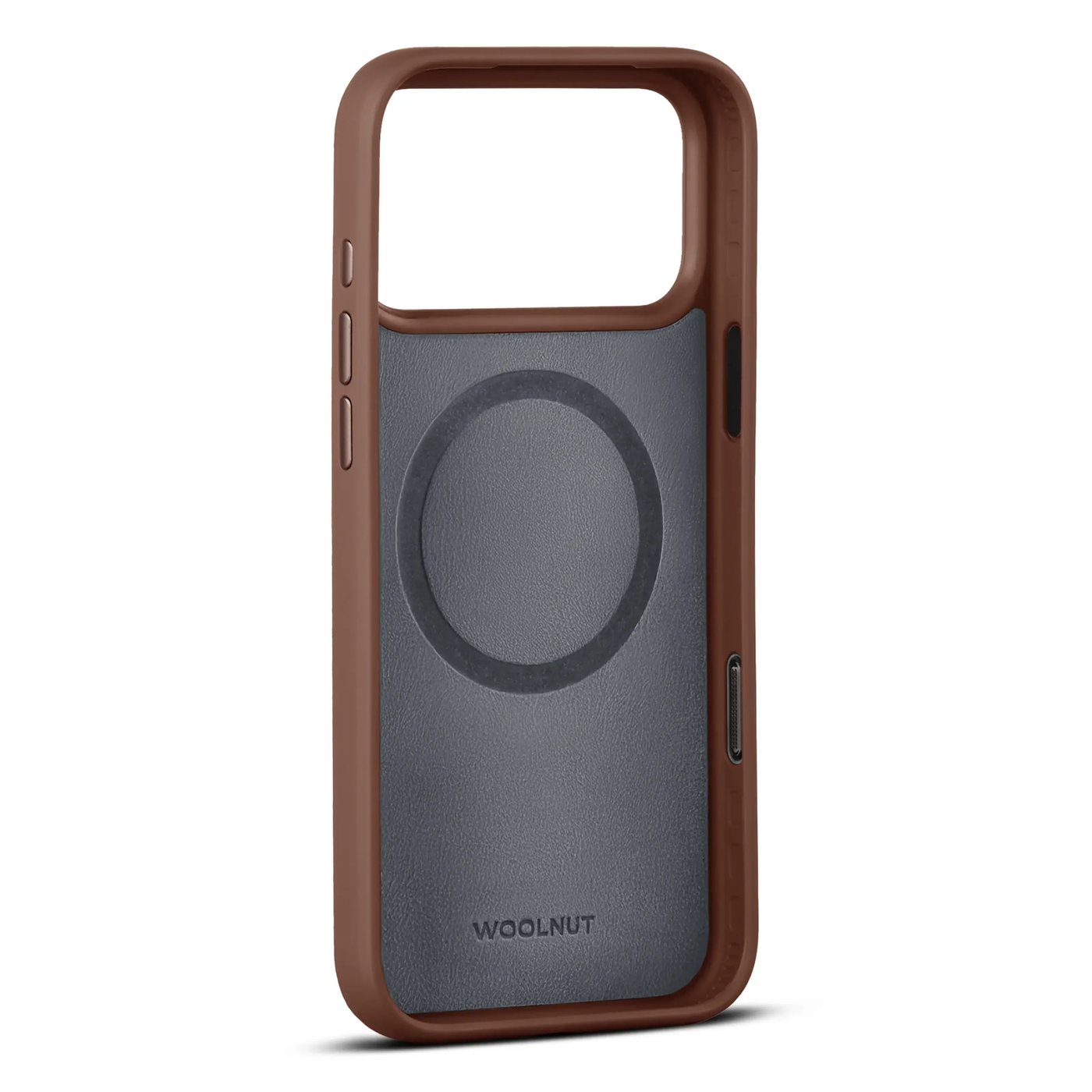 WOOLNUT Läderfodral för iPhone 17 Pro Max / 18 Pro Max Cognac
