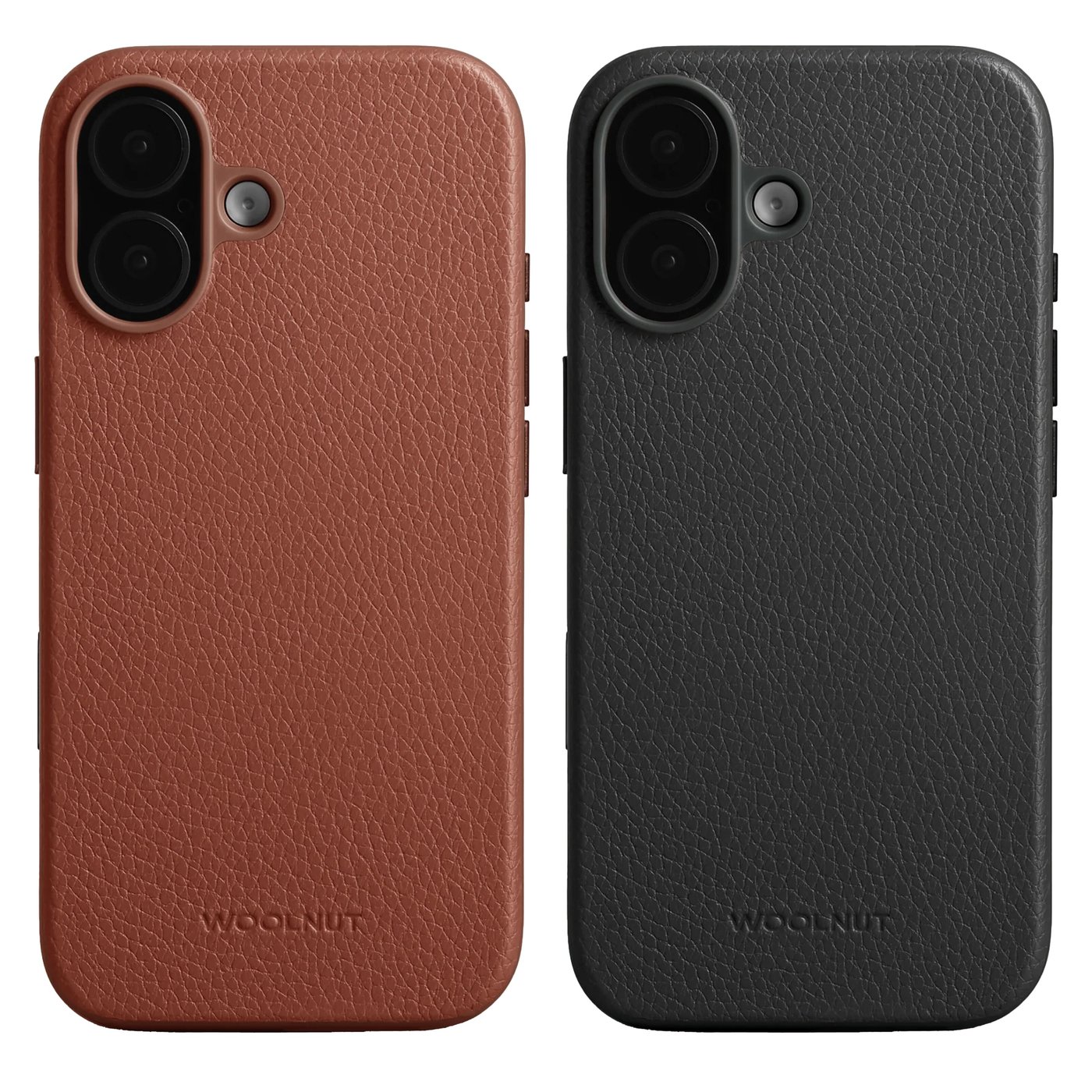 WOOLNUT Läderfodral för iPhone 17 Svart