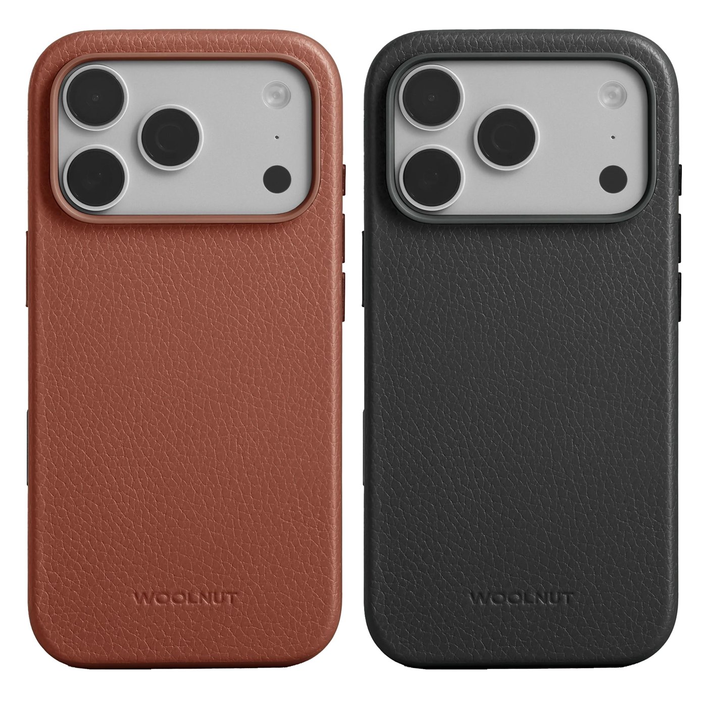 WOOLNUT Läderfodral för iPhone 17 Pro Cognac