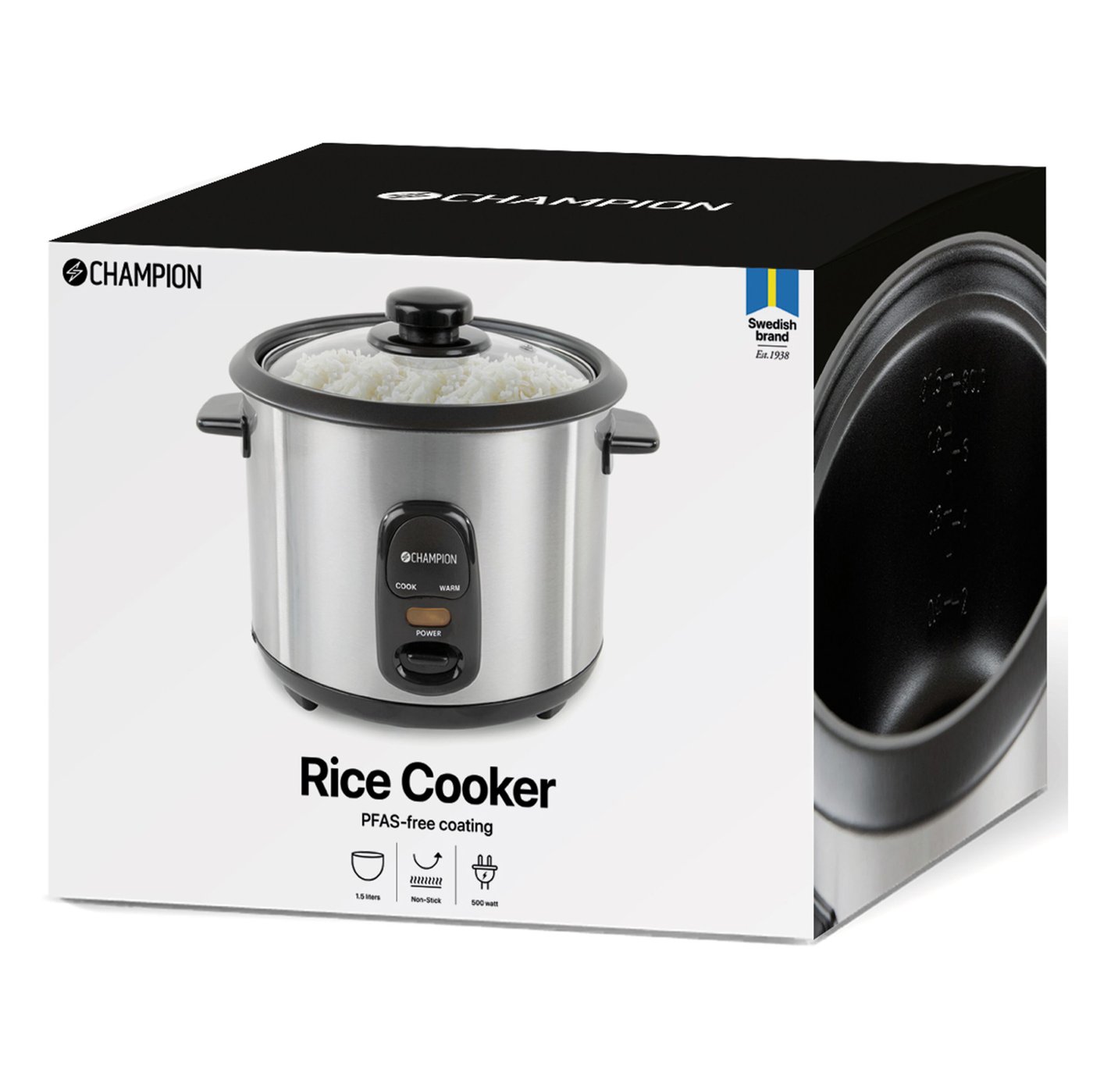 Champion RK500 riskoker 1,5 liter