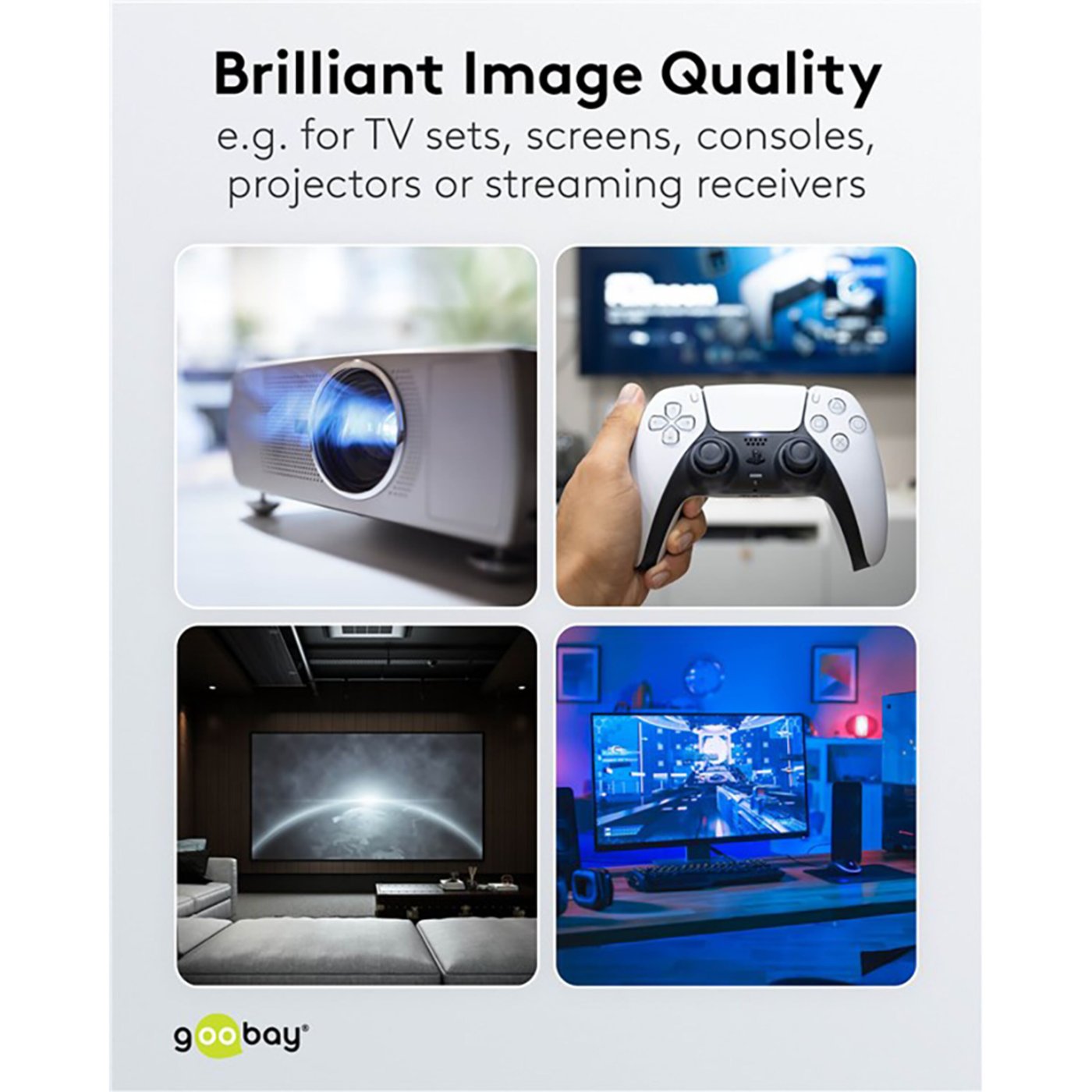 HDMI-förlängningskabel 4K/60 Hz 1 m