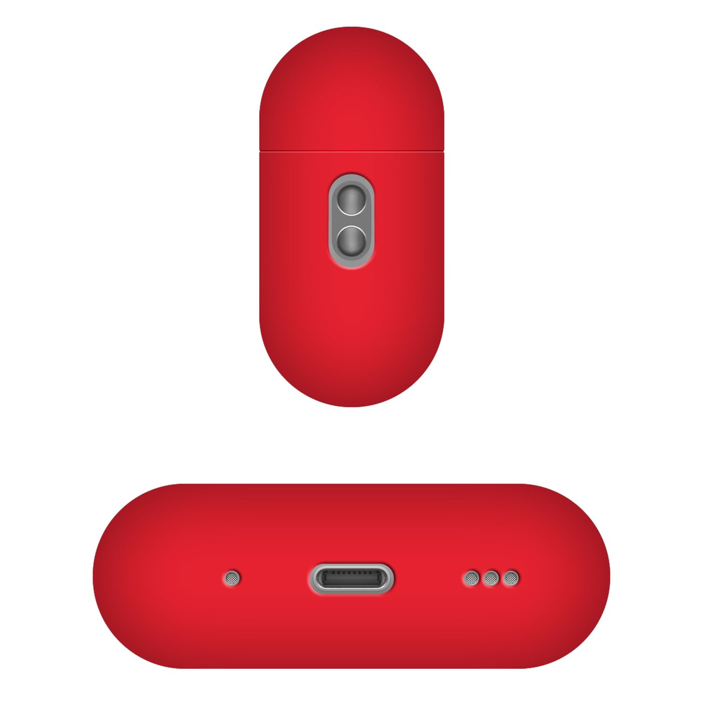 Fixed Silky Silikonfodral för Apple AirPods Pro 3 Röd