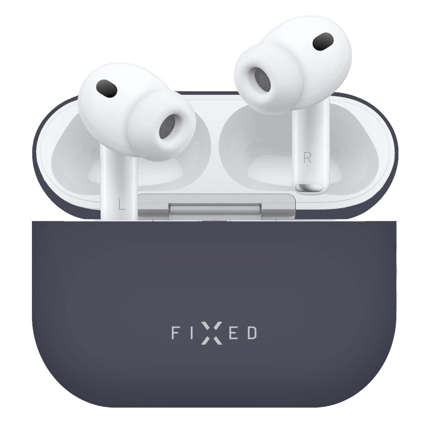 Fixed Silky Silikonfodral för Apple AirPods Pro 3 Blå