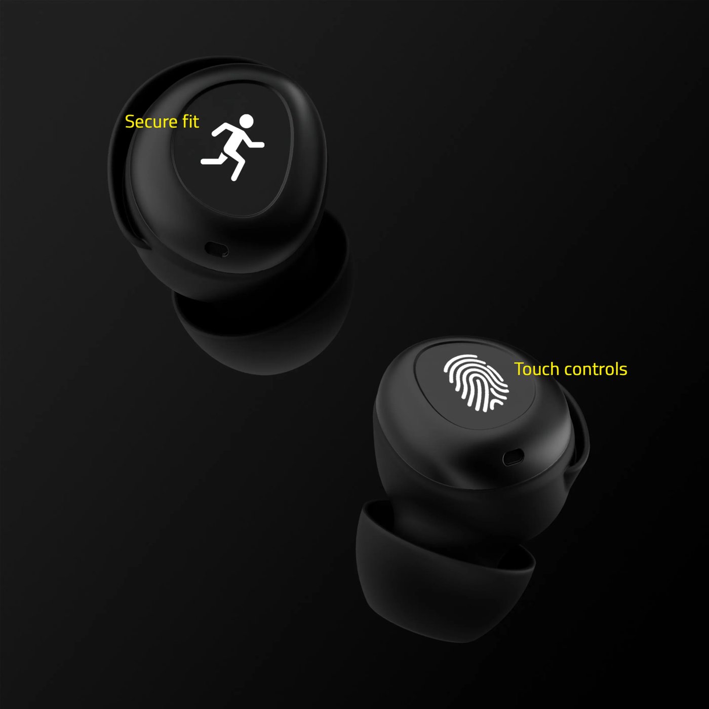 Supra ZERO-TX2 Mini trådløse in-ear-hodetelefoner Svart