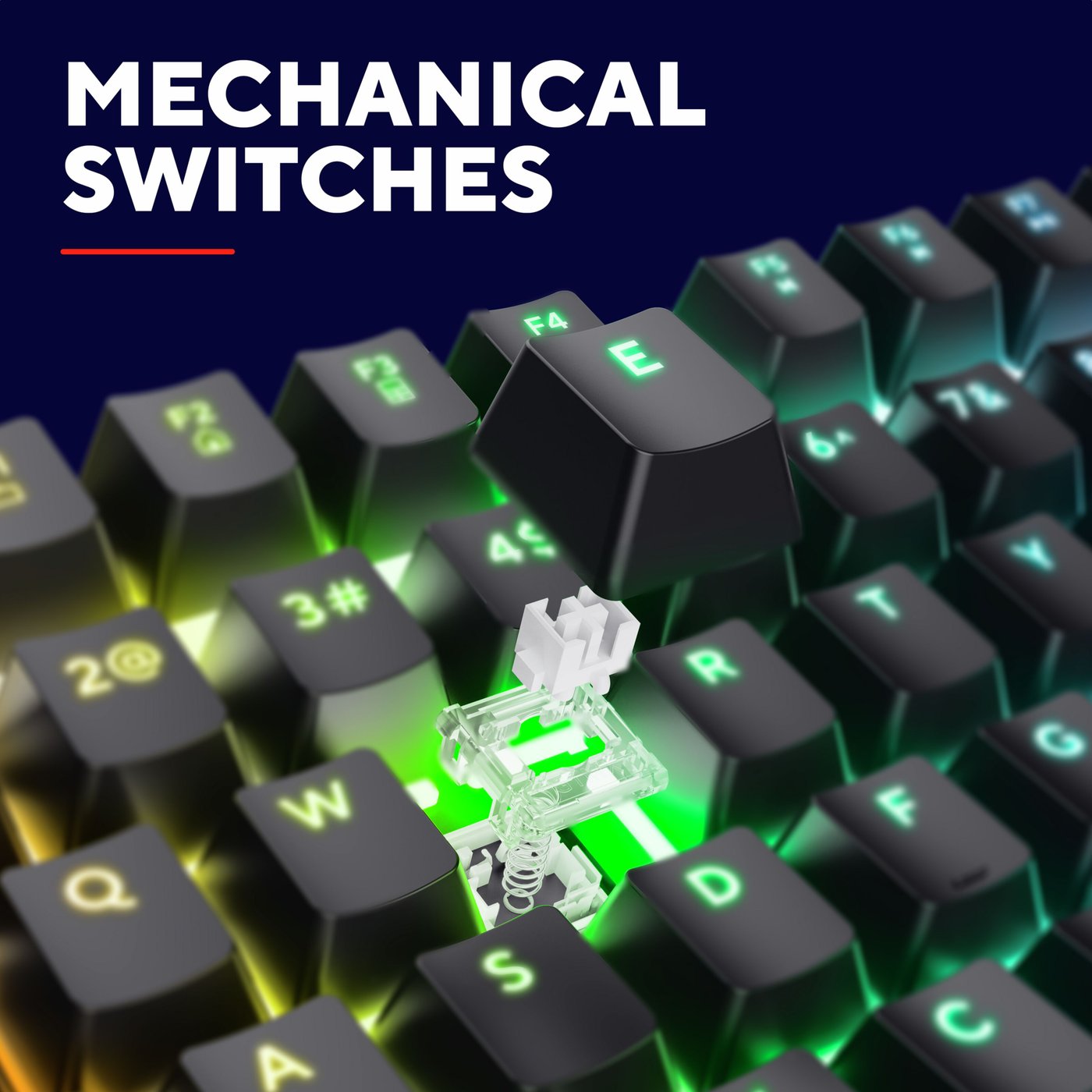 Trust GXT 871 Zora Mekaniskt Gamingtangentbord