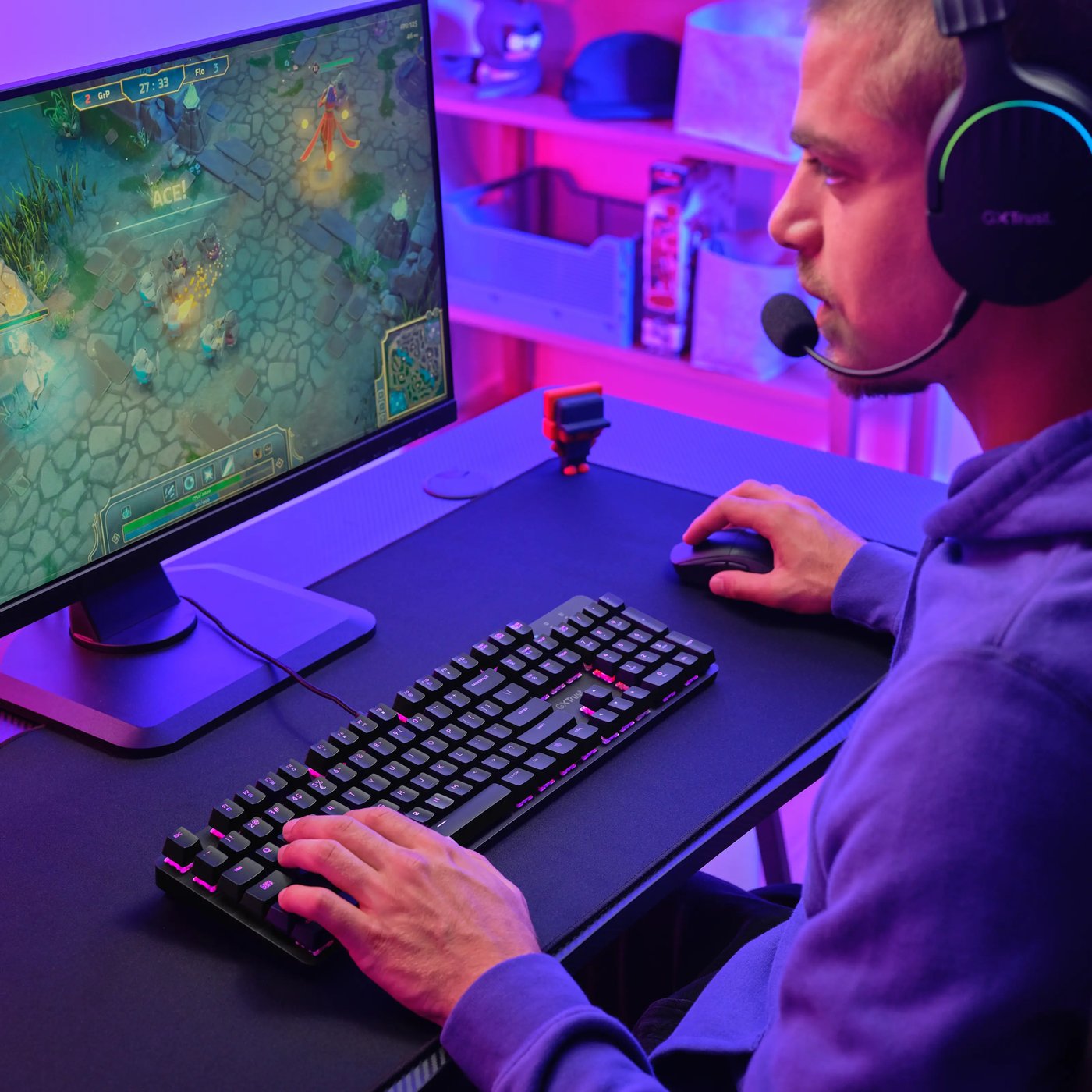 GXTrust GXT 871 Zora Mekaniskt Gamingtangentbord