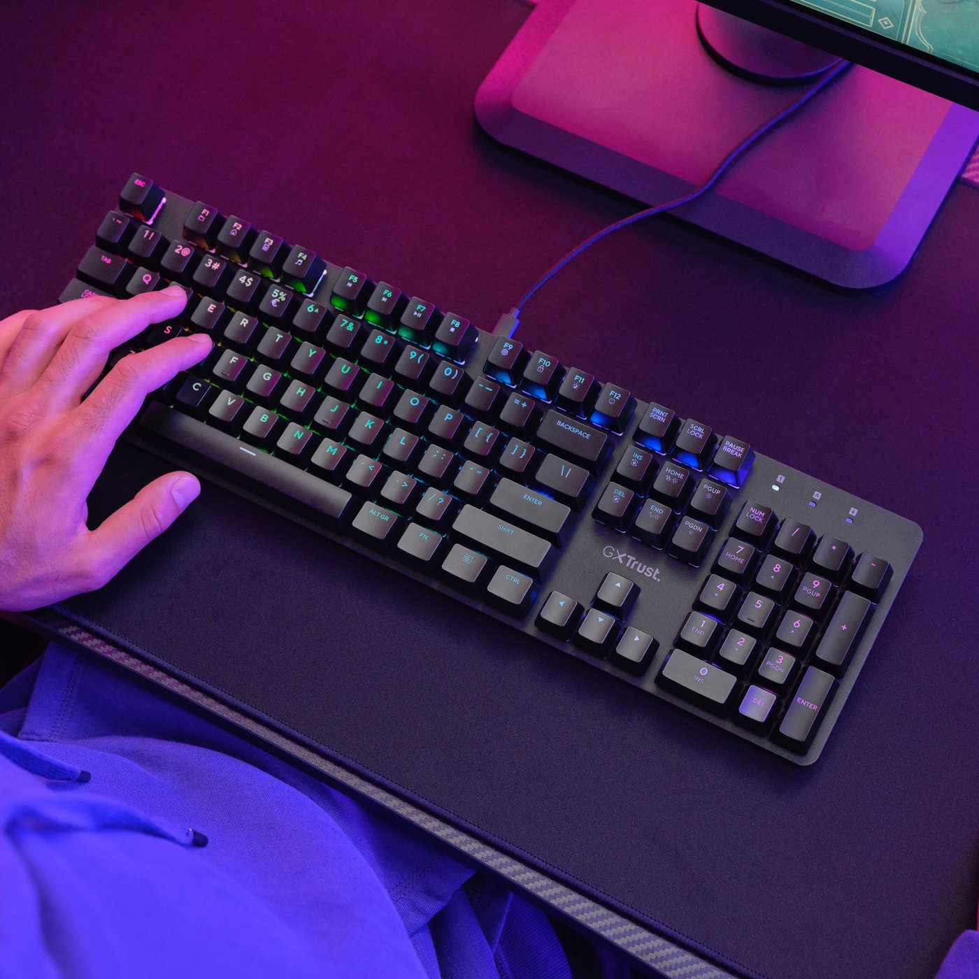 Trust GXT 871 Zora Mekaniskt Gamingtangentbord