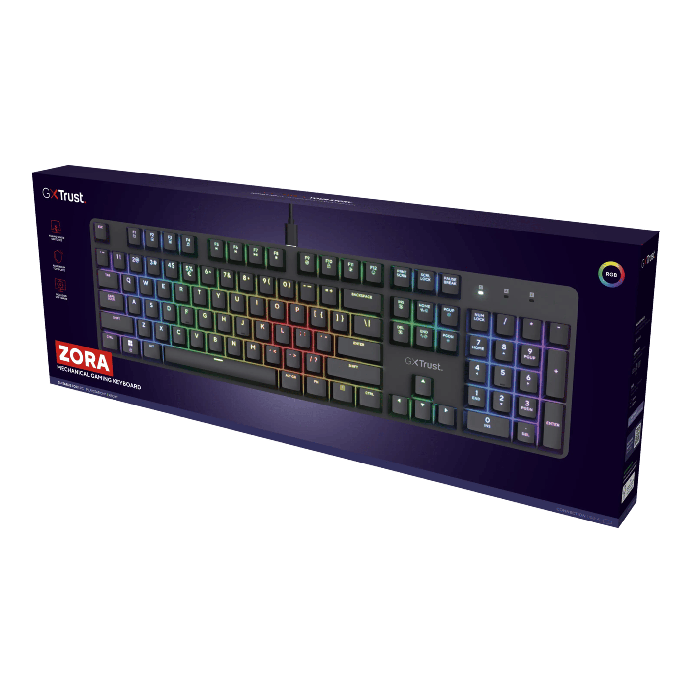 GXTrust GXT 871 Zora Mekaniskt Gamingtangentbord