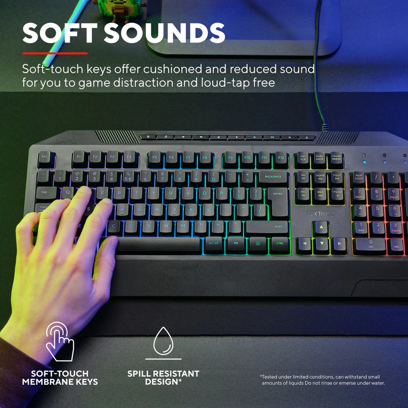 GXTrust GXT 836 Evocx RGB gamingtastatur