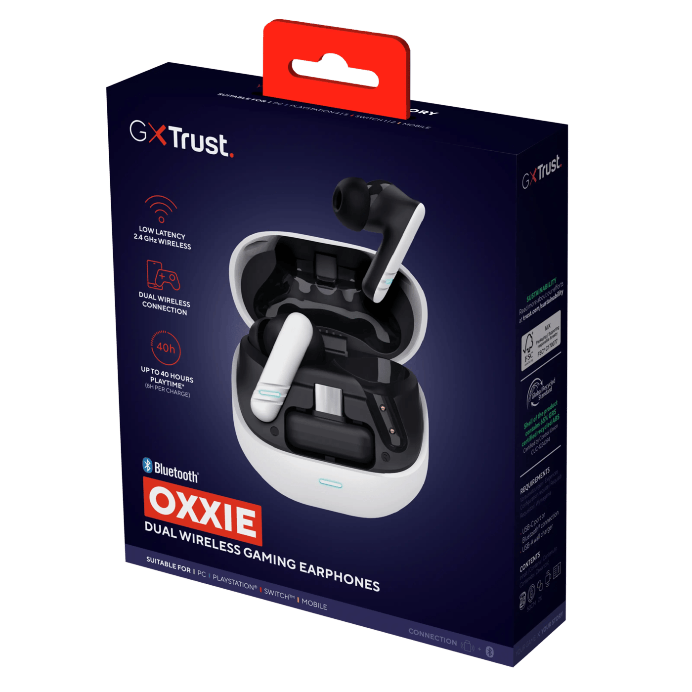 GXTrust GXT 409 Oxxie Trådlösa gaminghörlurar