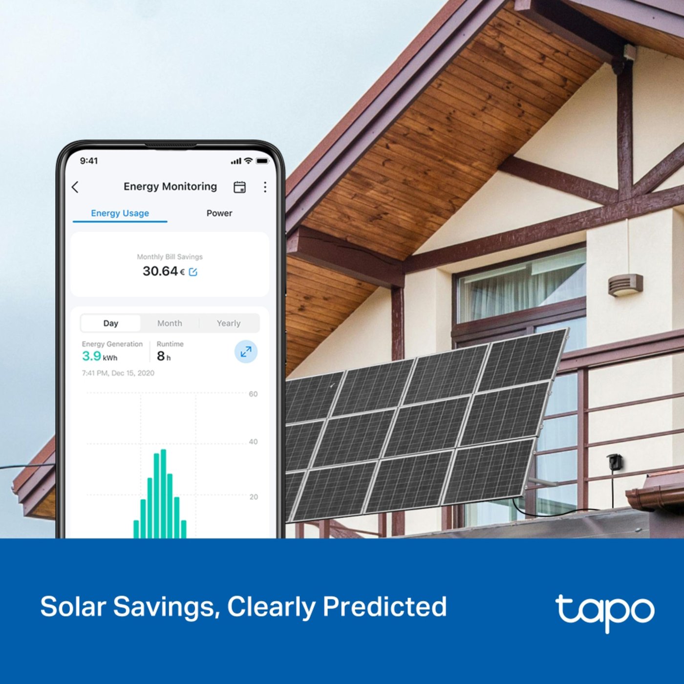 TP-link TP-Link Tapo P410M smart wifi-plugg med energimåling 3680 W