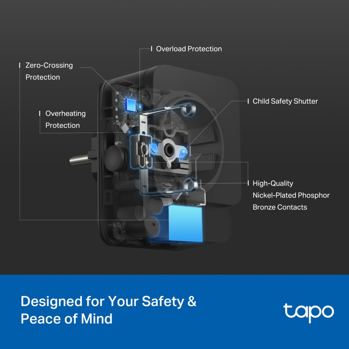 TP-link TP-Link Tapo P410M smart wifi-plugg med energimåling 3680 W