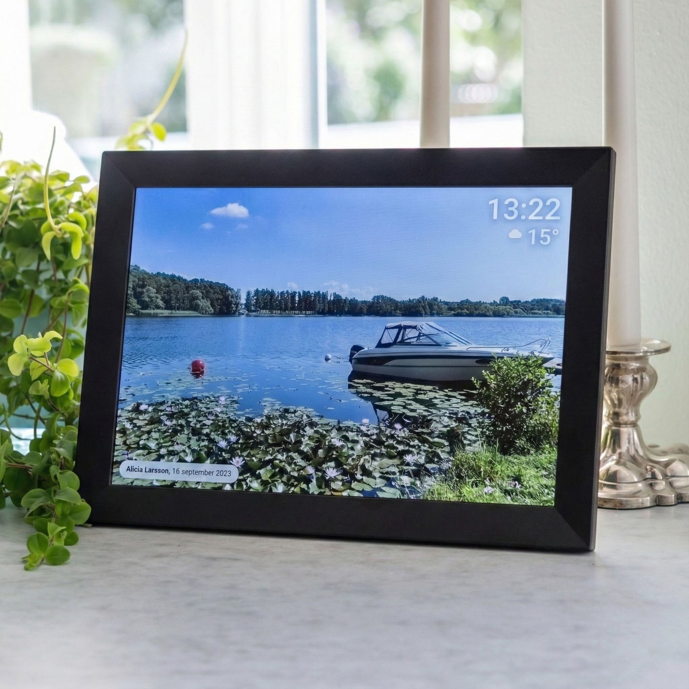 Digital Frameo fotoram 10,1” med wifi Svart