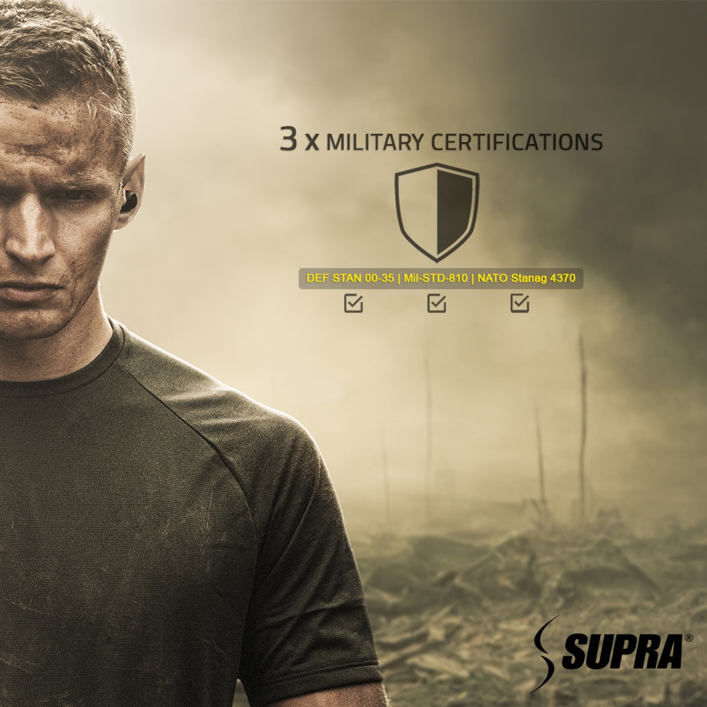 Supra NERO-TX2 True Wireless-hörlurar Svart