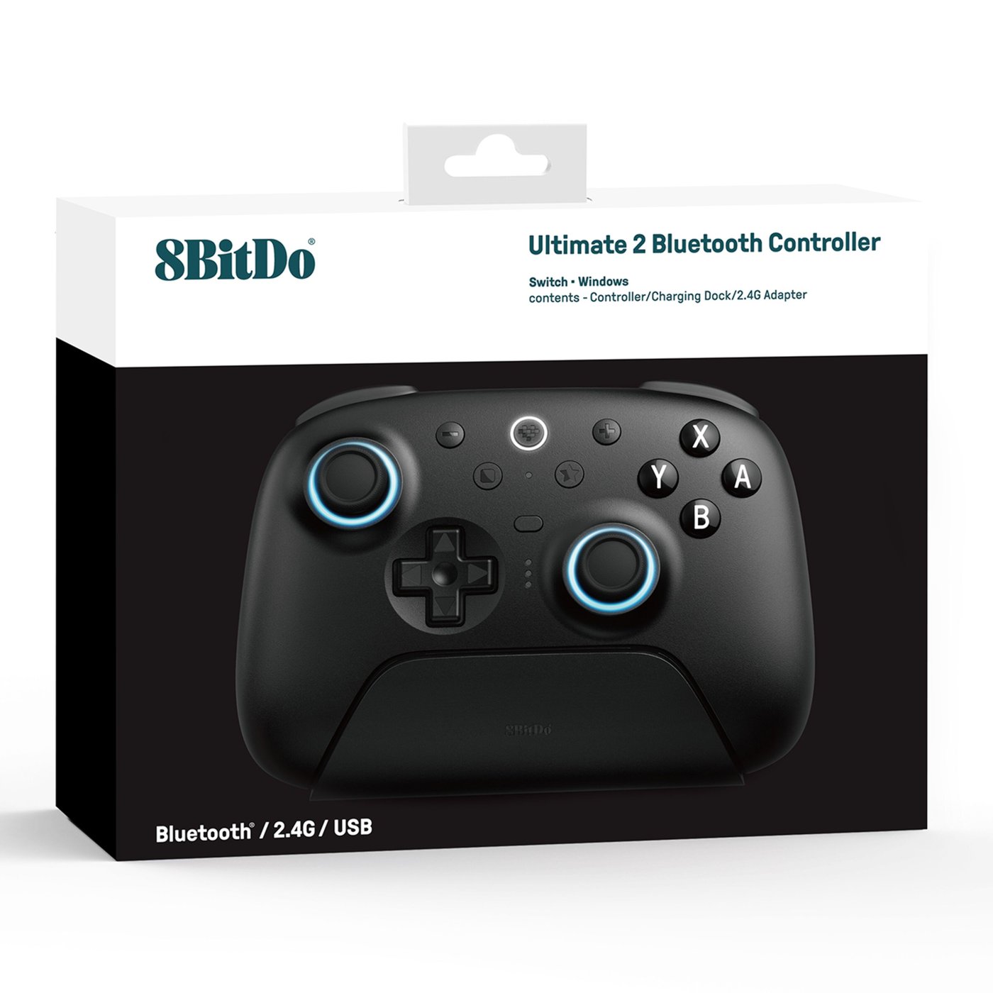 8Bitdo Ultimate 2 Bluetooth-kontroller Svart