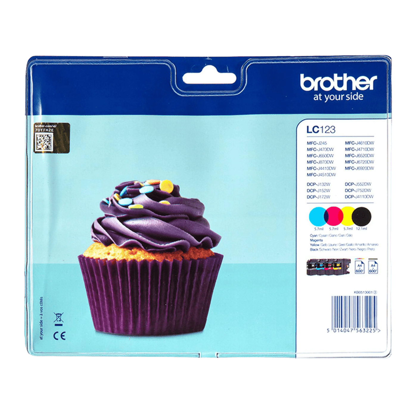 Brother LC123VALBP Bläckpatron Multipack Svart och Färg