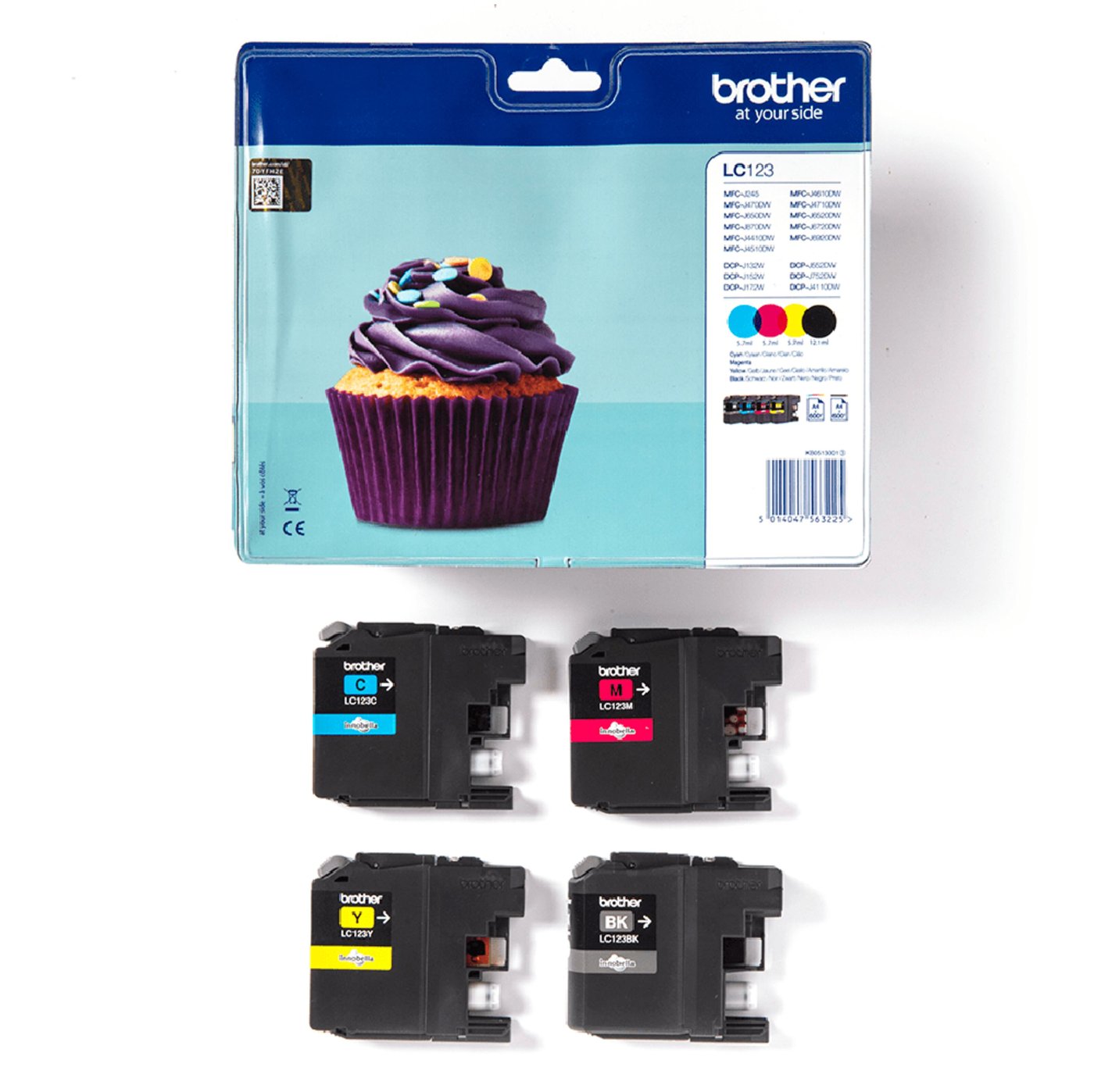 Brother LC123VALBP blekkpatron multipakke - svart og farge