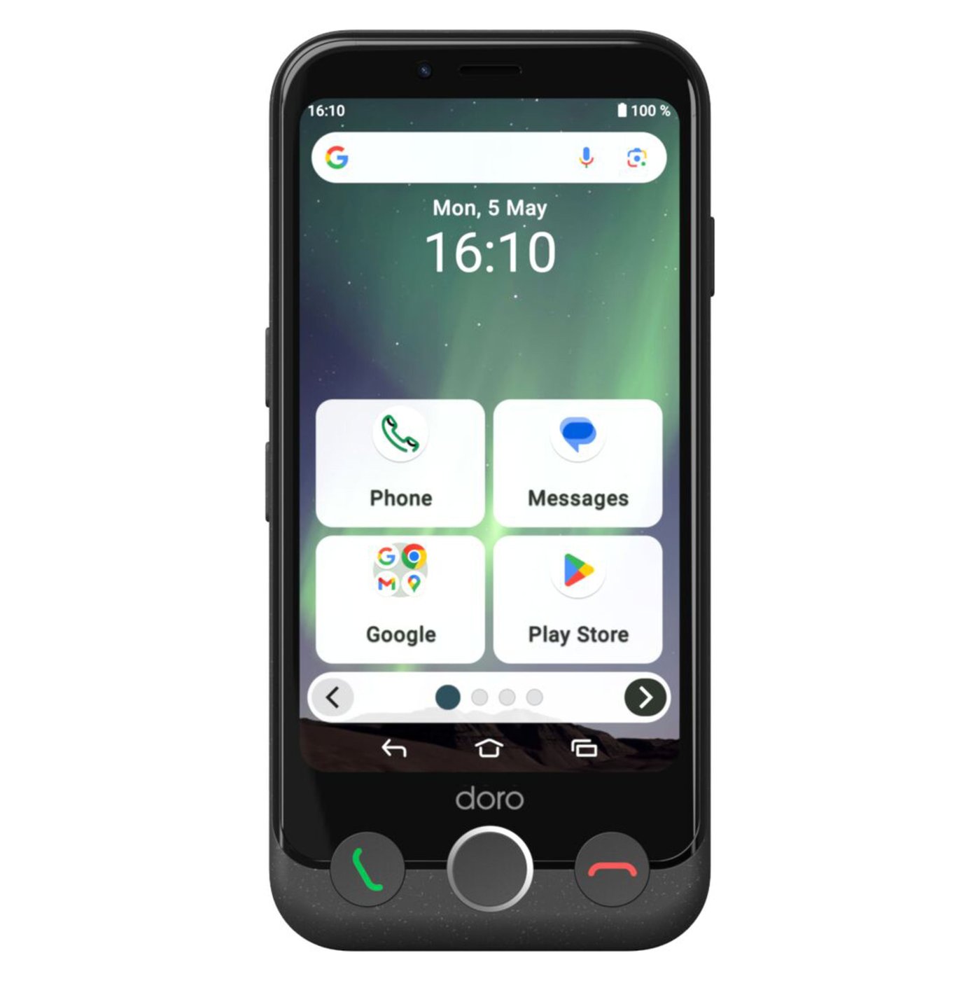 Doro Aurora A11 smartphone Grafitgrå