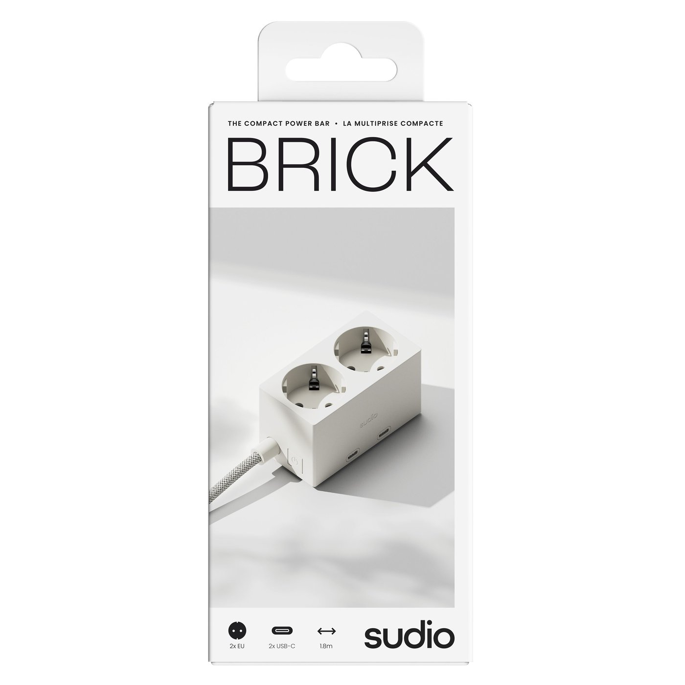 Sudio Brick grenuttak med GaN-lading 30 W Hvit